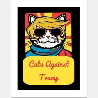 Cats Against Trump Posters and Art